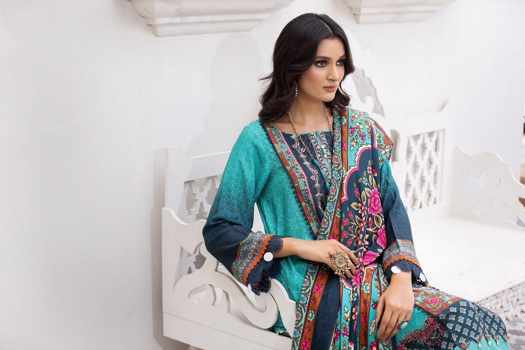 WAQAT-E-DEED Unstitched 3 Piece Digital Printed Viscos Collection 2023 - Jacquard Clothing