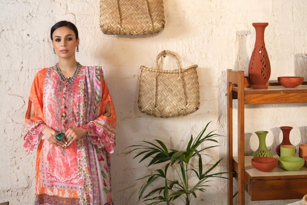 BAGH-E-BAHAR COLLECTION / 3PC / EMBROIDERED LAWN - Jacquard Clothing