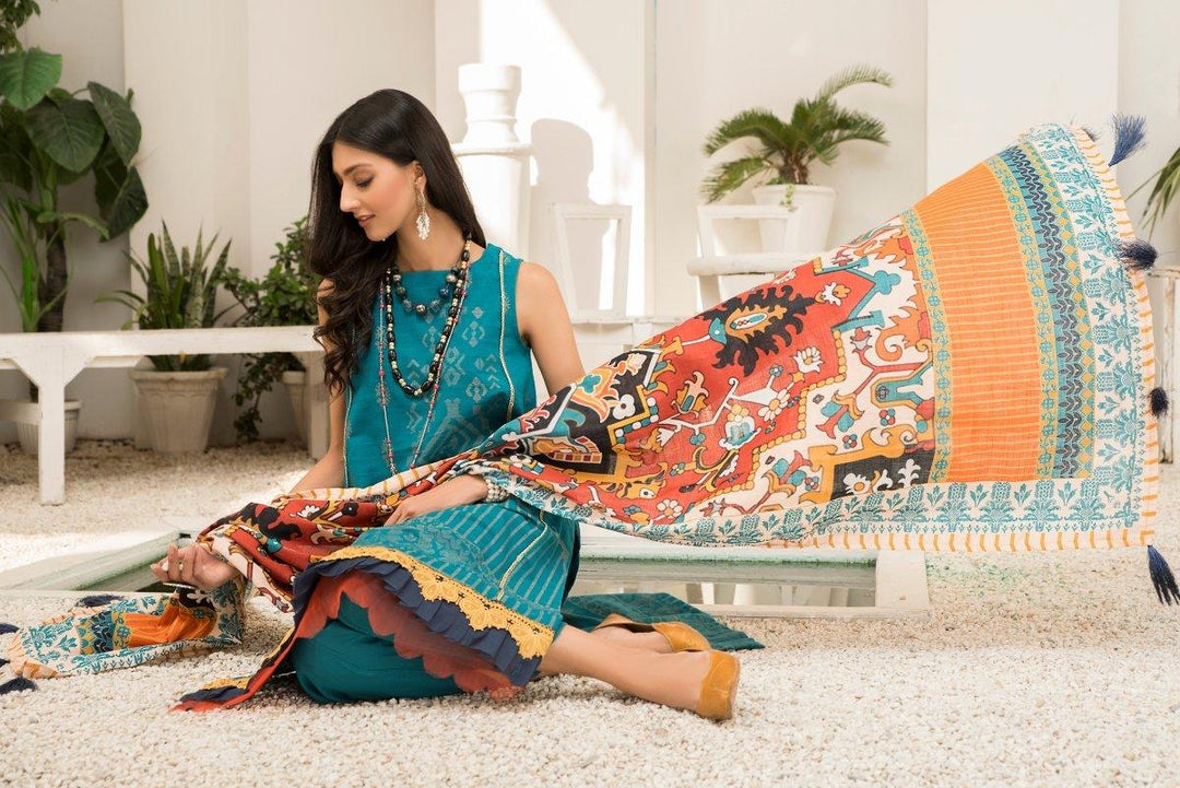 Bellissma / Unstitched Dyed Khaddar Jacquard - Jacquard Clothing