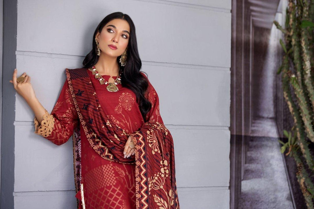 DIL AWAIZ COLLECTION / 3PC / SELF JACQUARD KHADDAR - Jacquard Clothing