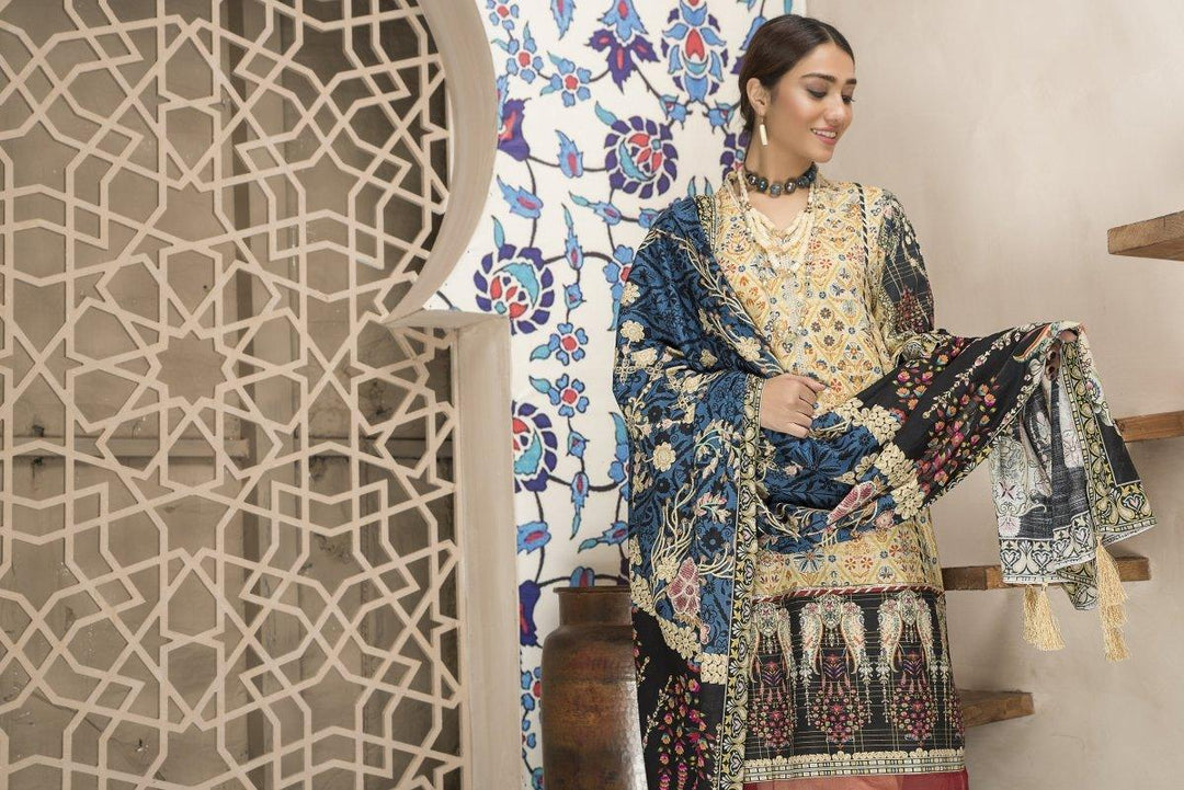 Shahdokht / Unstitched Slub Khaddar - Jacquard Clothing