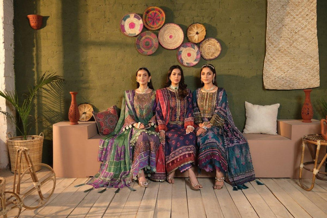 SHAJR-E-ZOUQ Festive Eid Embroidered Lawn Collection 2023 - Jacquard Clothing