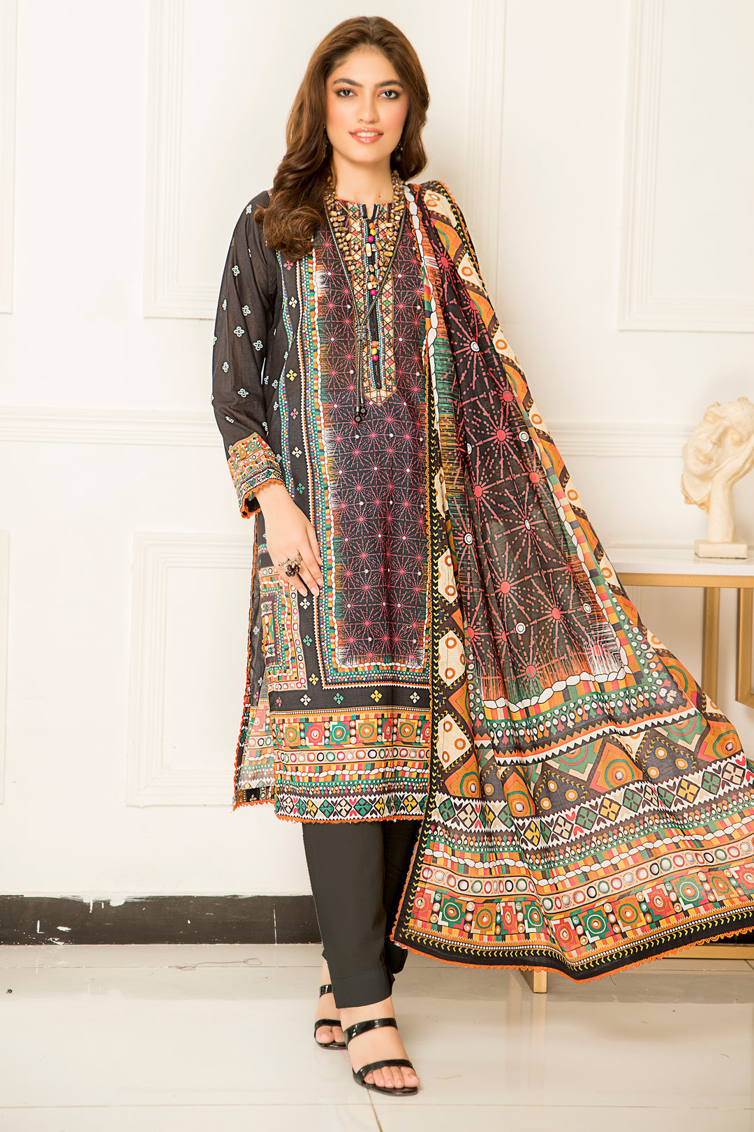 New Arrivals digital printed lawn 3piece unstitched suits by jacquard clothing 