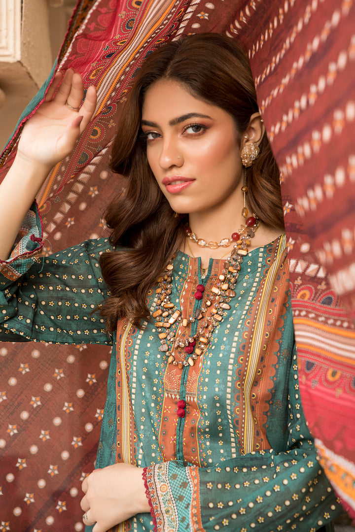 New Arrivals digital printed lawn 3piece unstitched suits by jacquard clothing