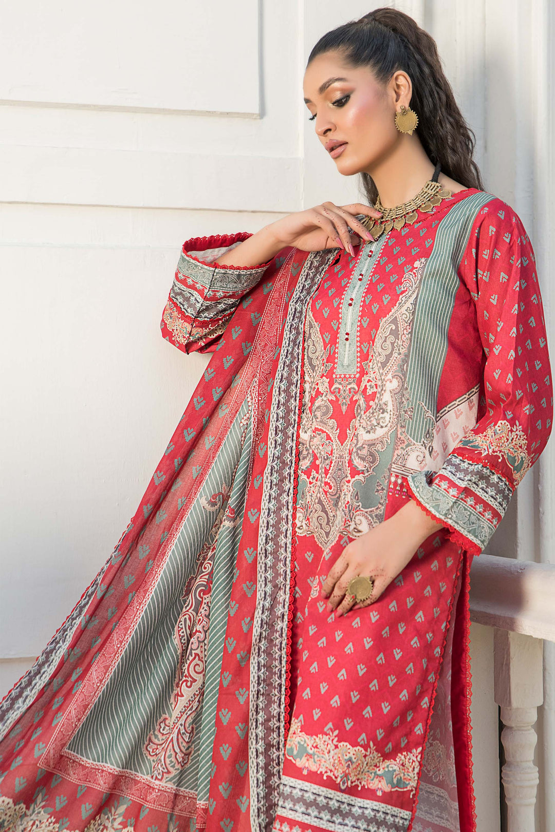 SEHAR | 3PC UNSTITCHED | PRINTED  LAWN SUMMER 2024 BY JACQUARD CLOTHING