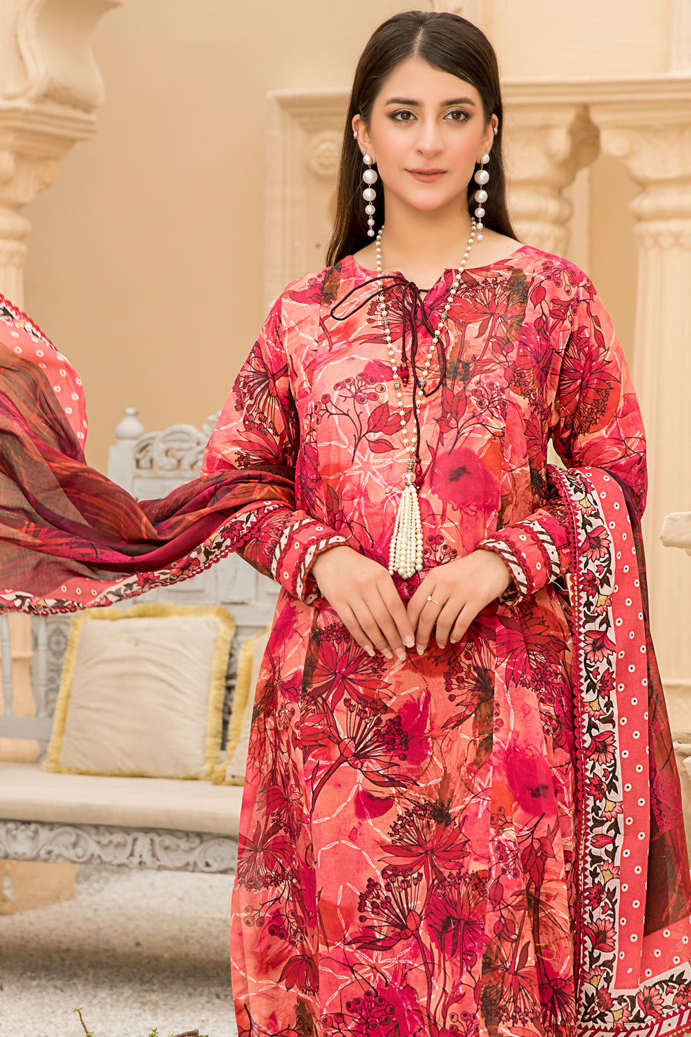 New Arrivals digital printed lawn 3piece unstitched suits by jacquard clothing