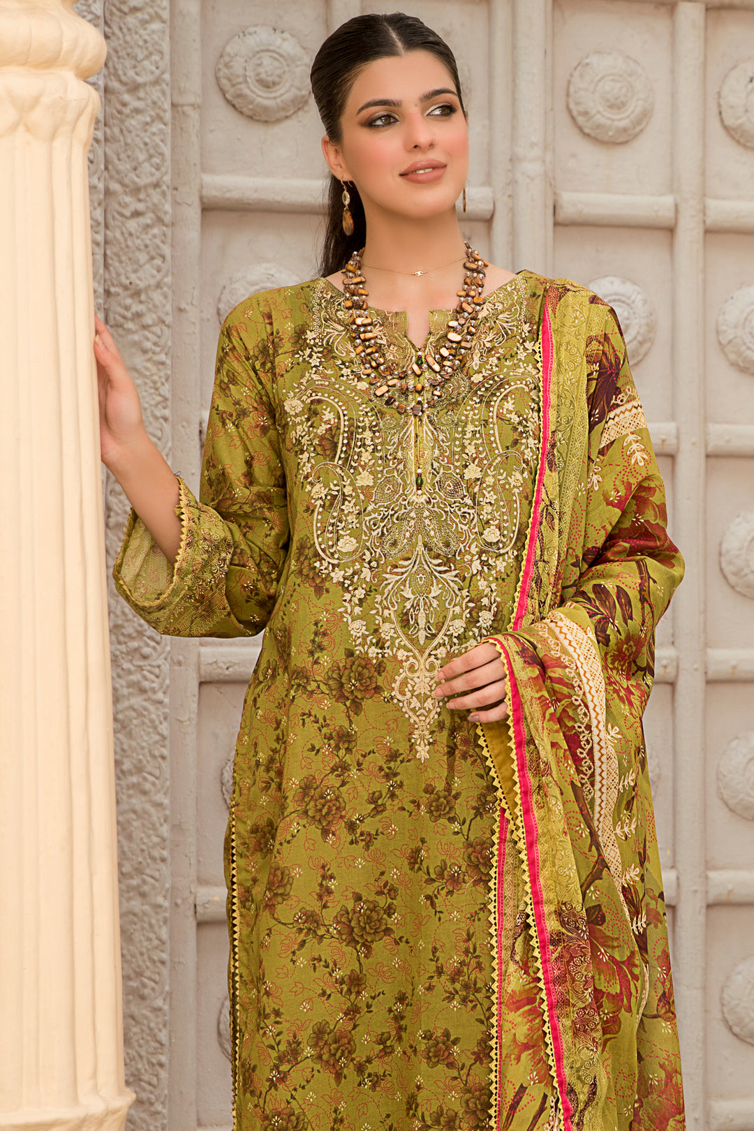 New Arrivals digital printed lawn 3piece unstitched suits by jacquard clothing