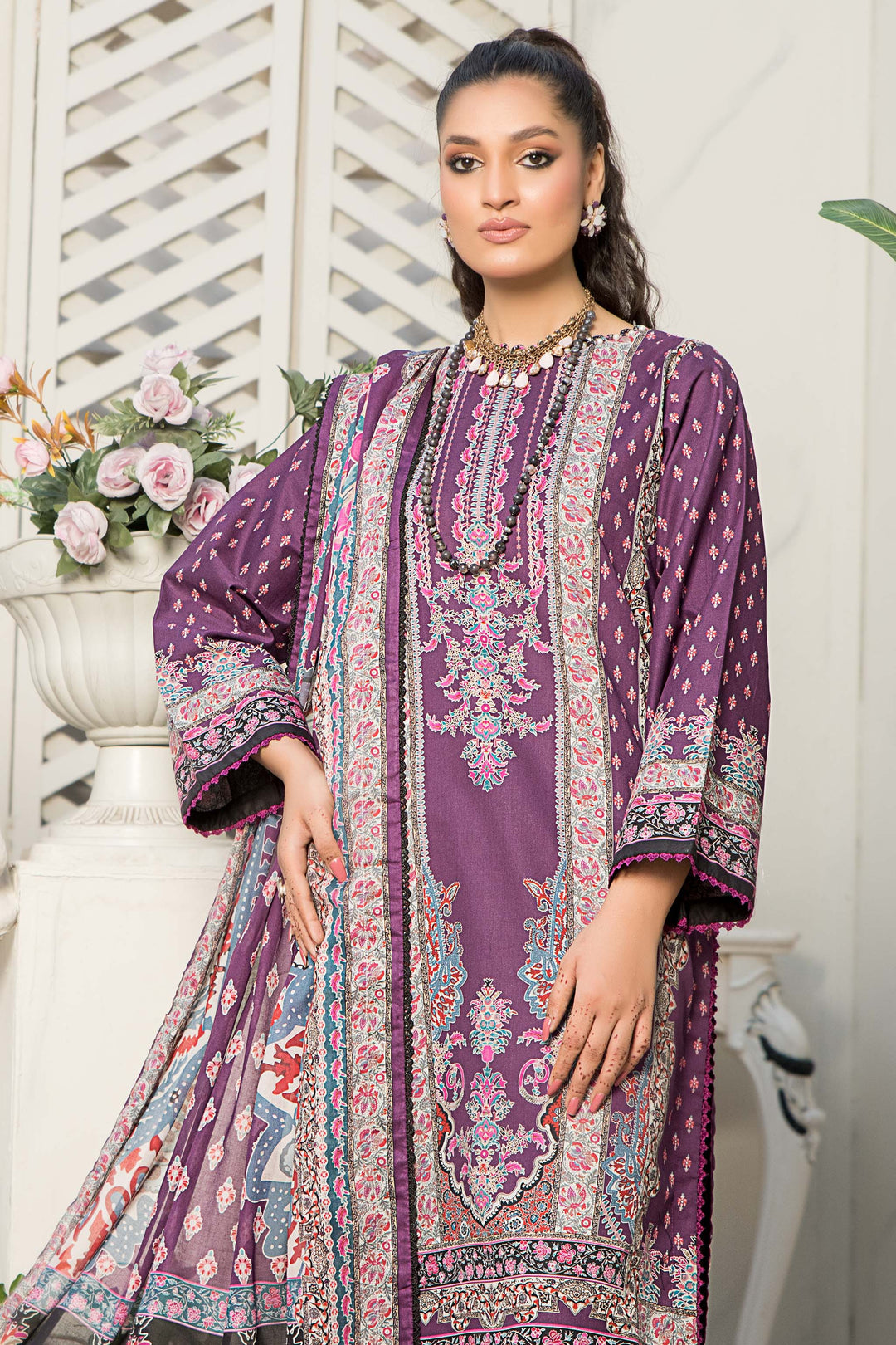 SEHAR | 3PC UNSTITCHED | PRINTED  LAWN SUMMER 2024 BY JACQUARD CLOTHING