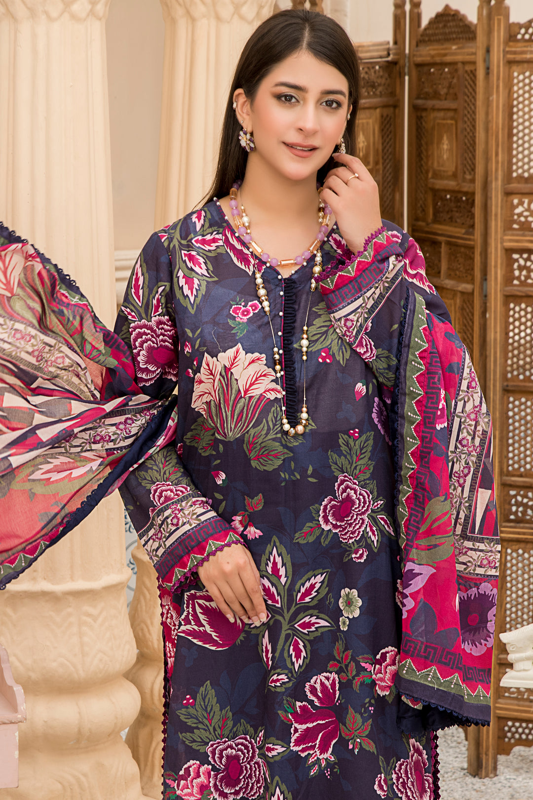 New Arrivals digital printed lawn 3piece unstitched suits by jacquard clothing