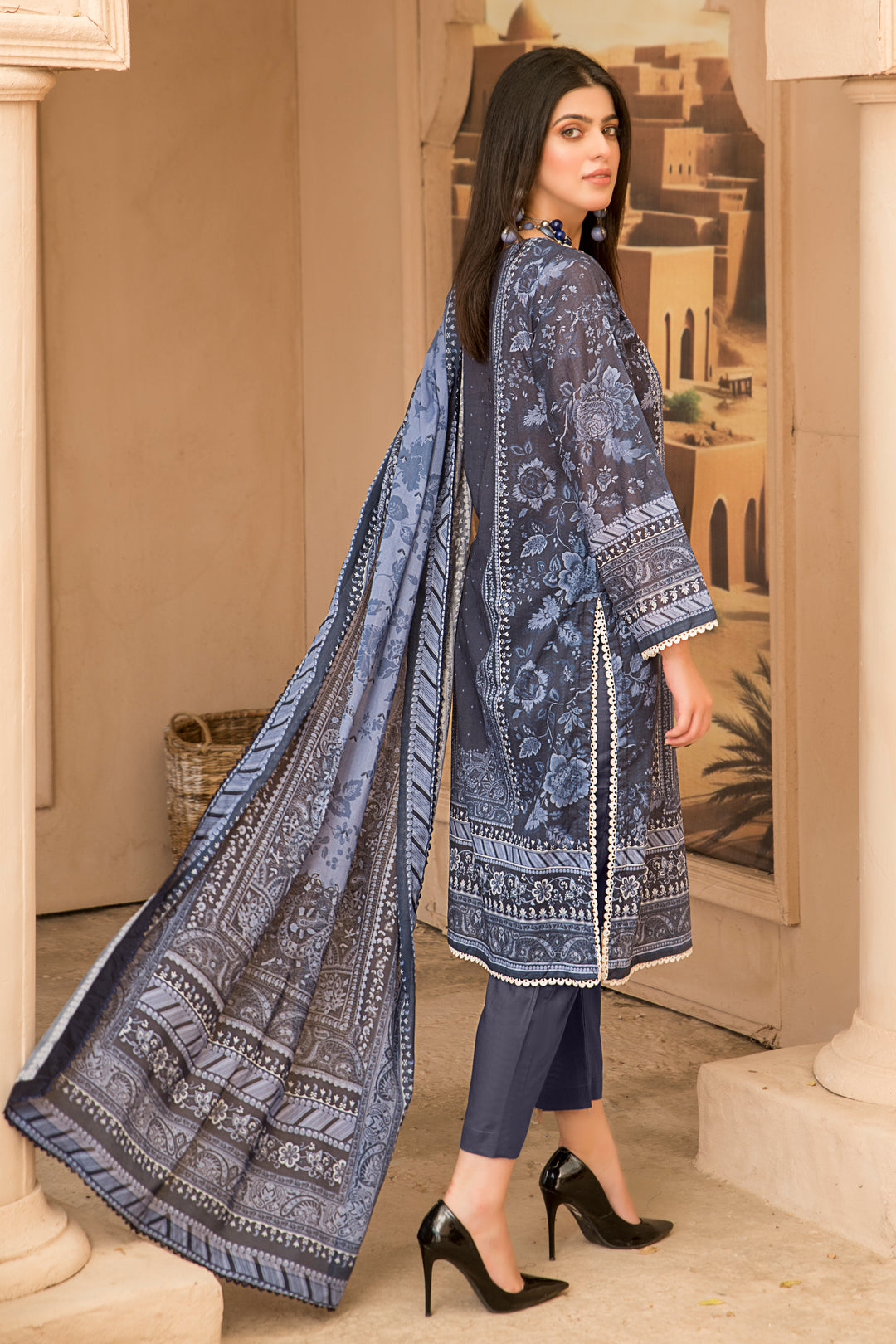 New Arrivals digital printed lawn 3piece unstitched suits by jacquard clothing