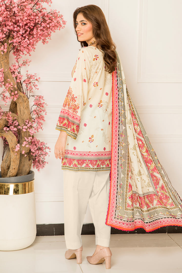 New Arrivals digital printed lawn 3piece unstitched suits by jacquard clothing 