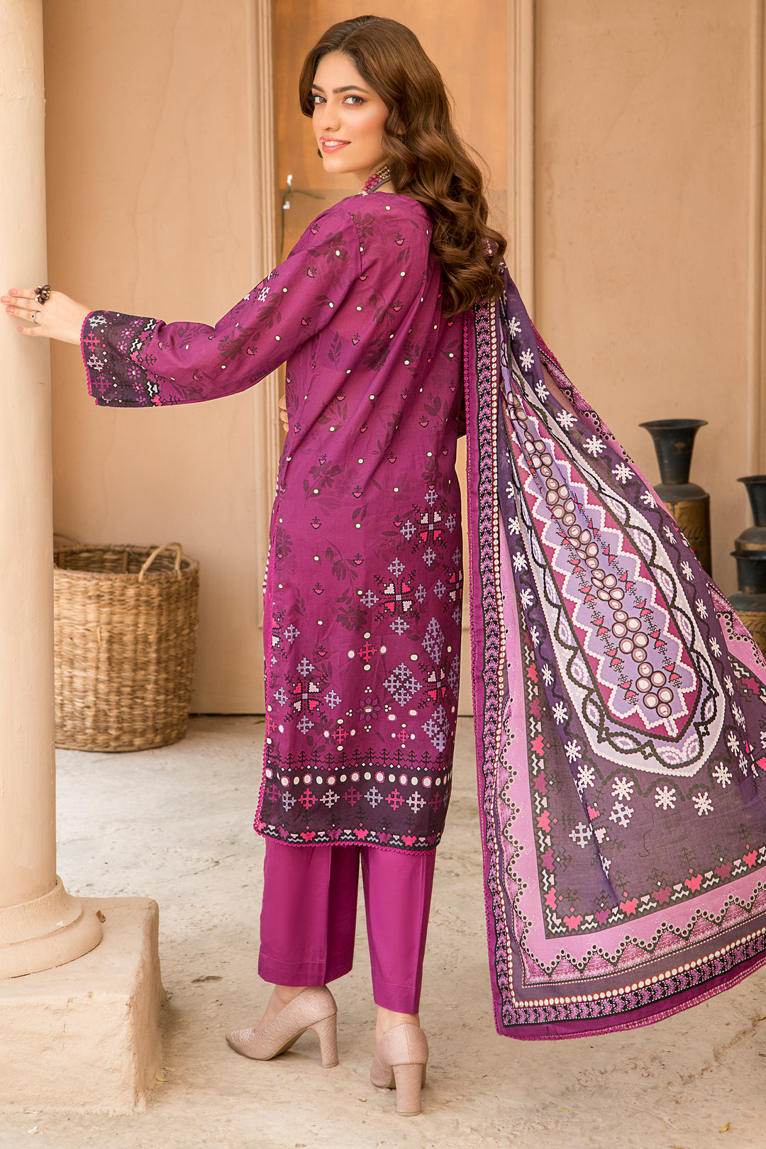 New Arrivals digital printed lawn 3piece unstitched suits by jacquard clothing