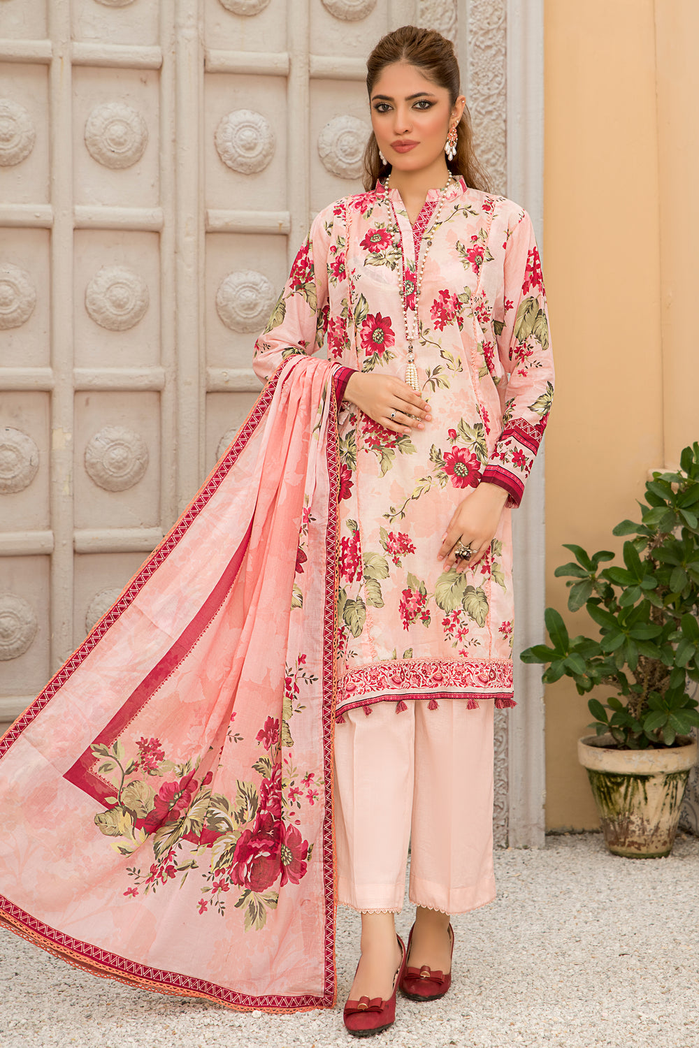 New Arrivals digital printed lawn 3piece unstitched suits by jacquard clothing