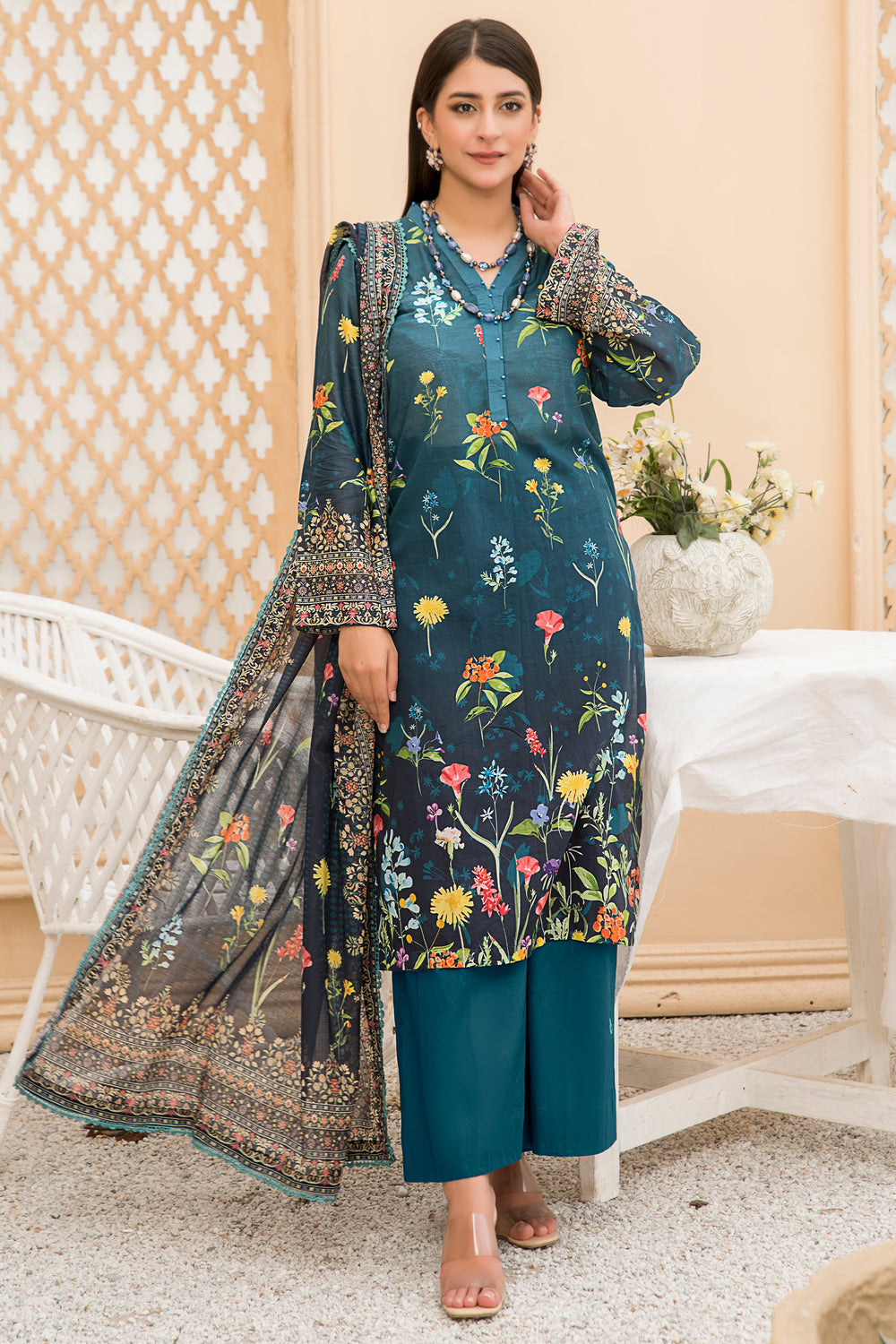 New Arrivals digital printed lawn 3piece unstitched suits by jacquard clothing