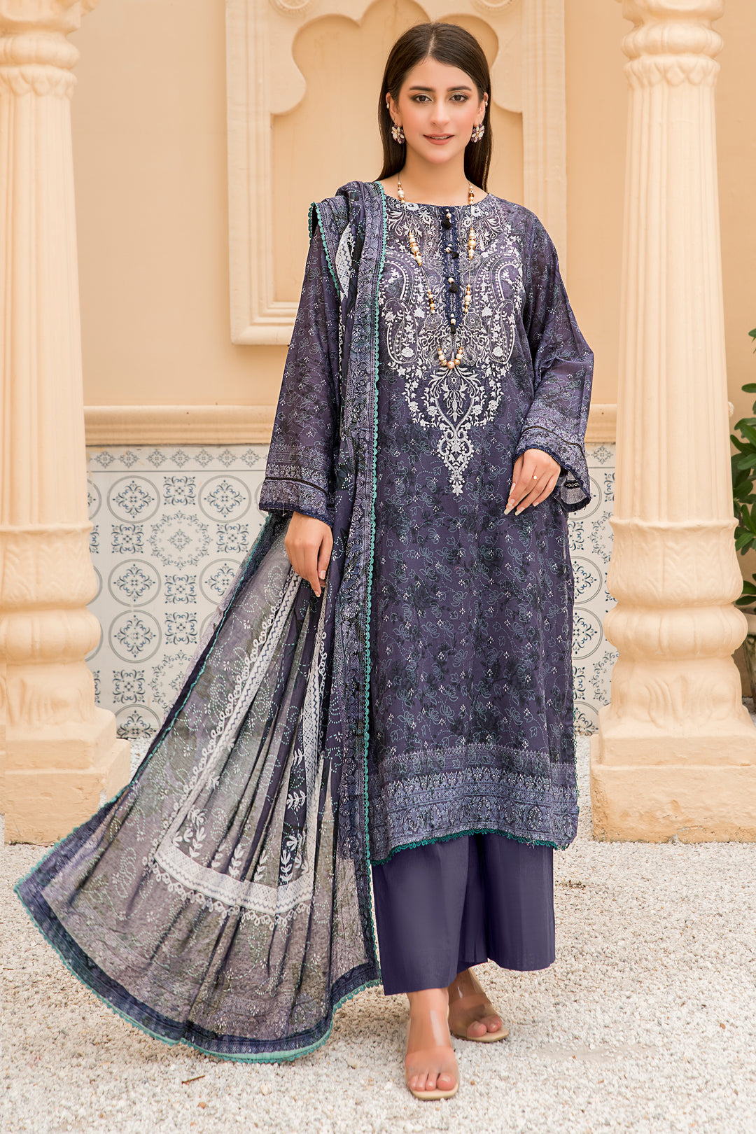 New Arrivals digital printed lawn 3piece unstitched suits by jacquard clothing