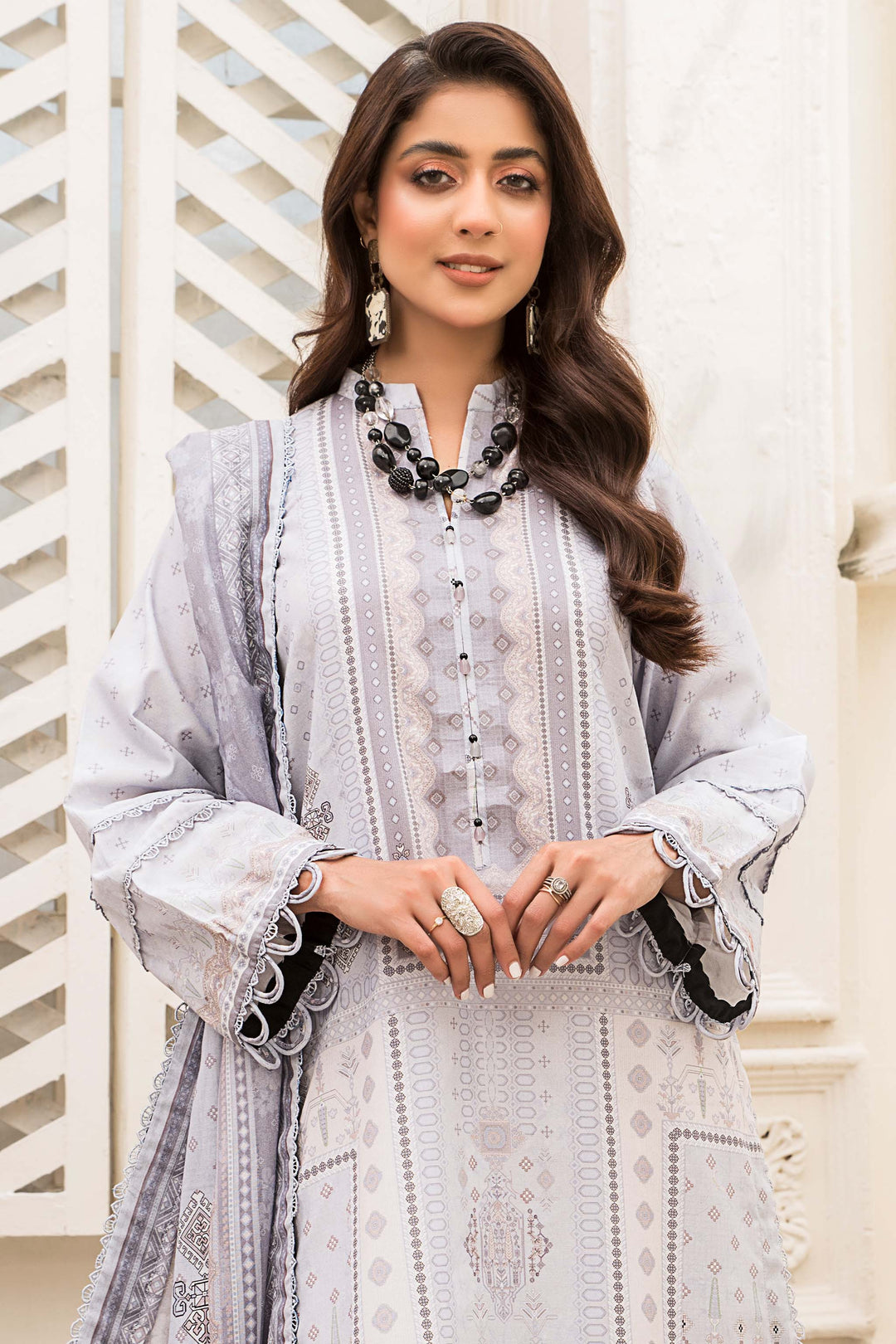 SEHAR | 3PC UNSTITCHED | PRINTED  LAWN SUMMER 2024 BY JACQUARD CLOTHING